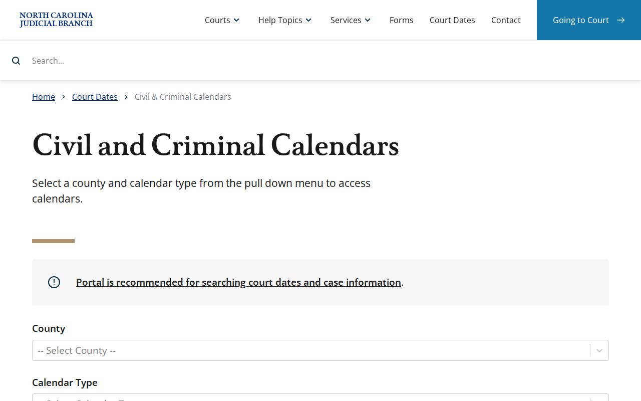 Polk County court dates civil and criminal calendar resource