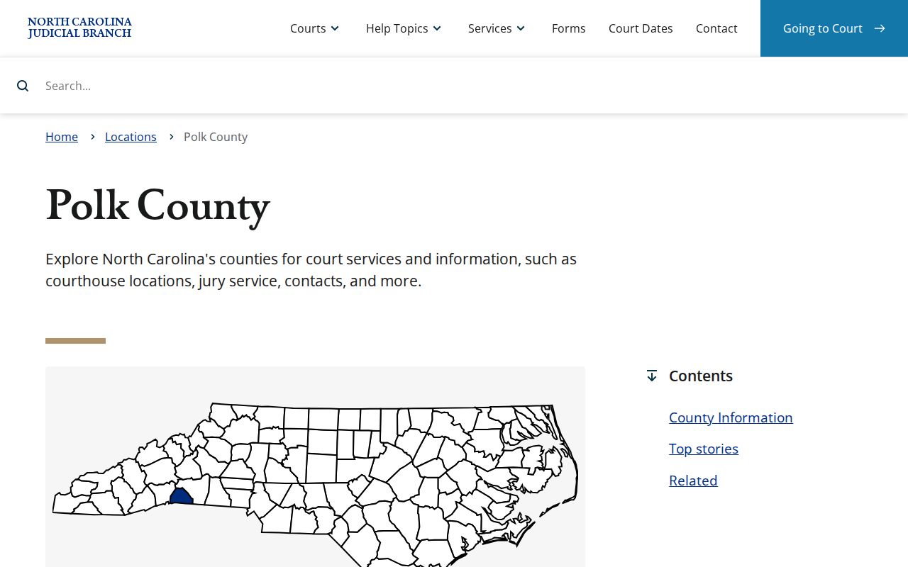 Polk County court docket access through the Polk County courts page